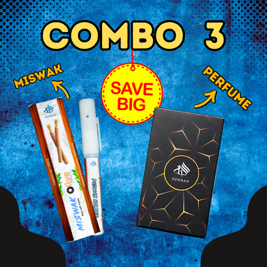 Combo 3 - Miswak 6Pcs + Holder + Perfume 30ml